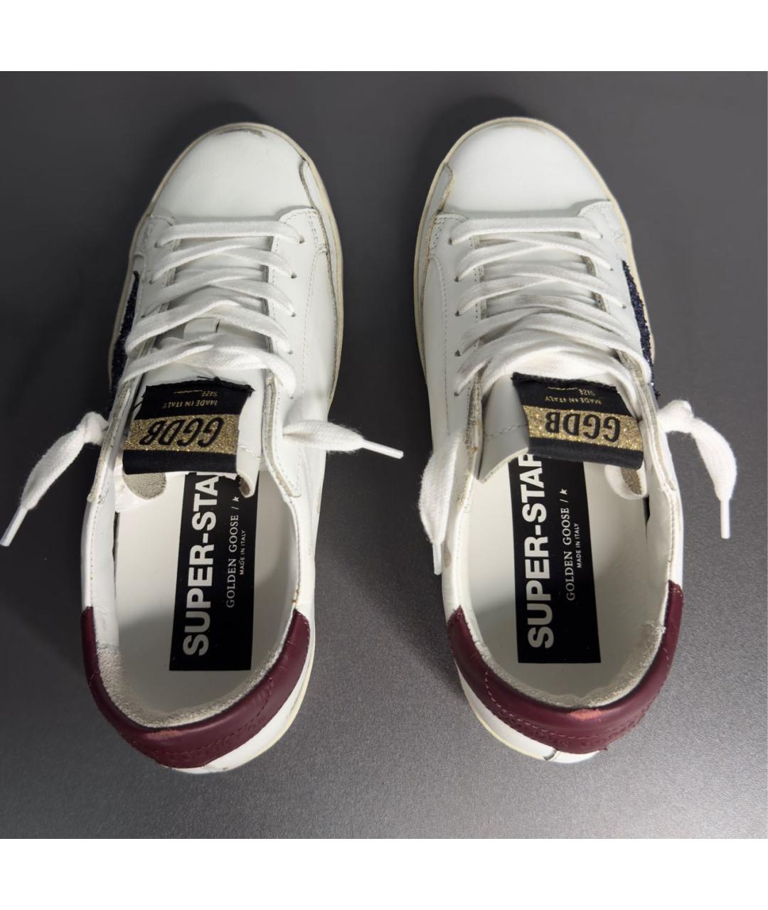GOLDEN GOOSE DELUXE BRAND Белые кожаные кеды, фото 3