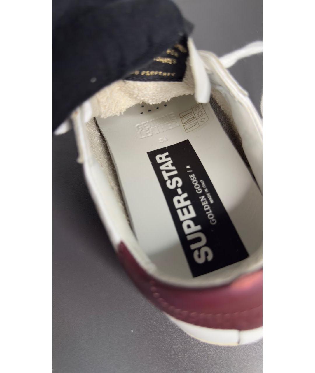 GOLDEN GOOSE DELUXE BRAND Белые кожаные кеды, фото 5