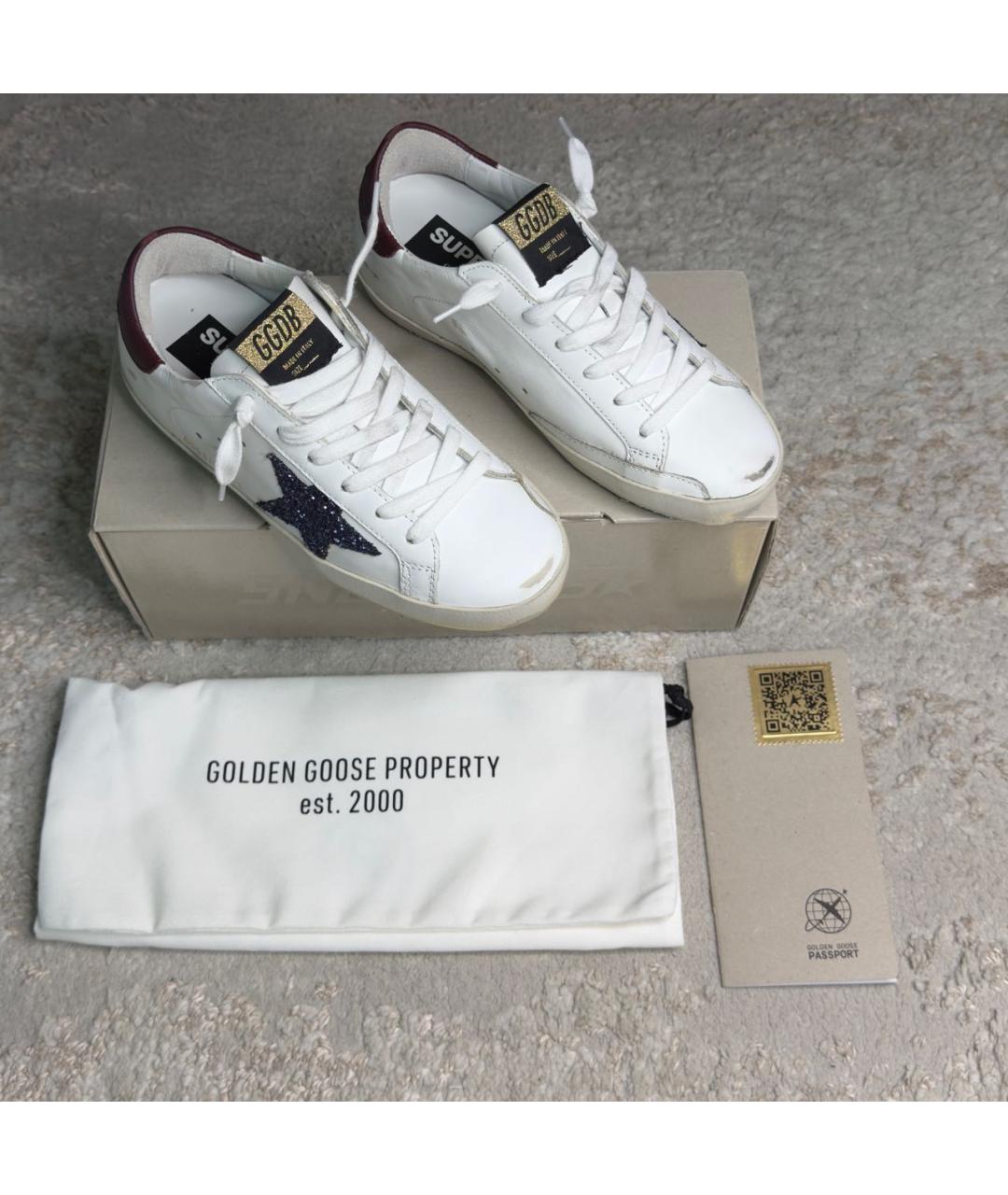 GOLDEN GOOSE DELUXE BRAND Белые кожаные кеды, фото 8