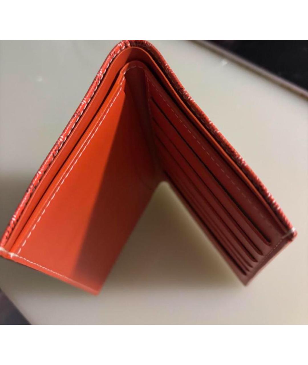 GOYARD Оранжевый кошелек, фото 3
