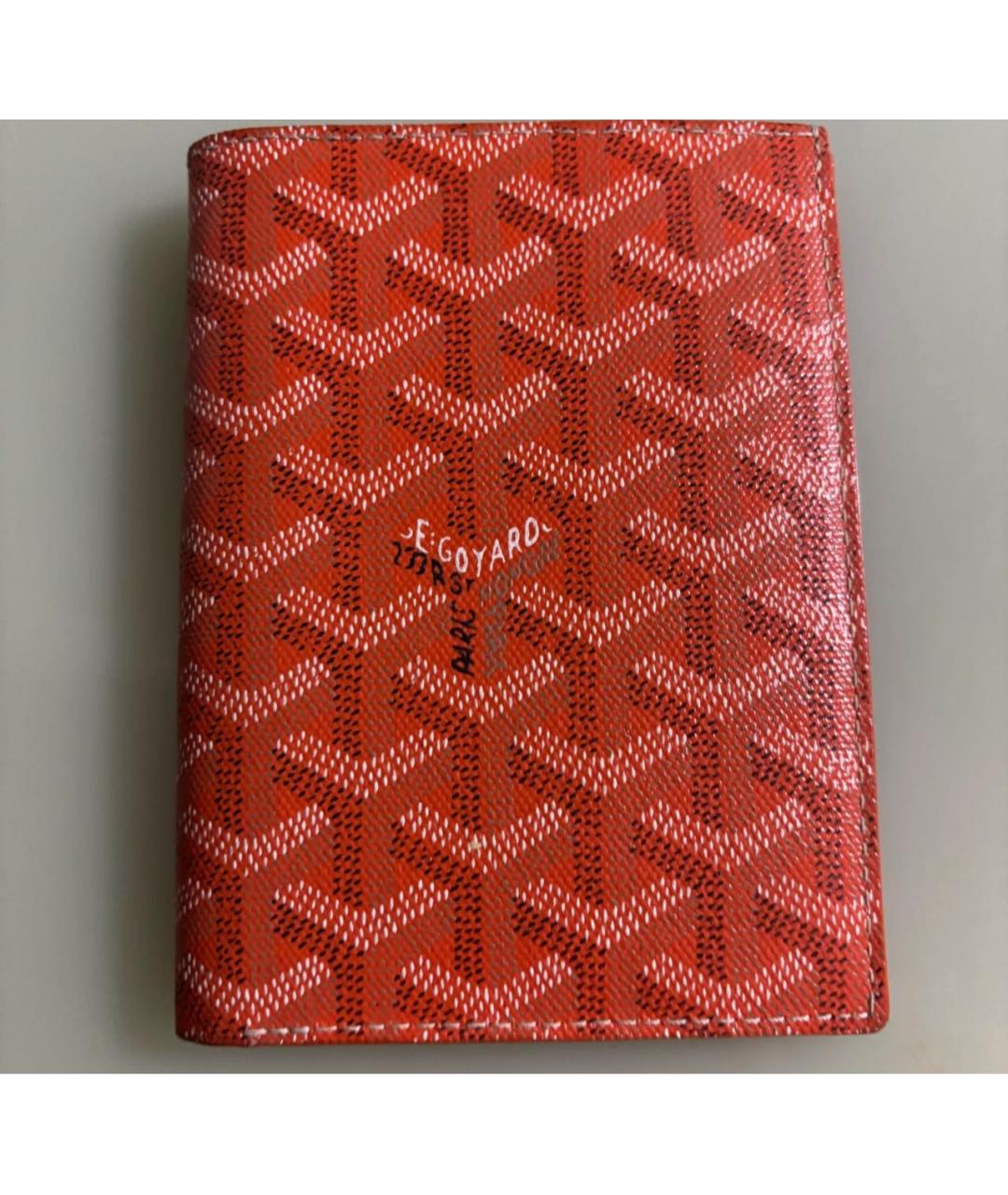 GOYARD Оранжевый кошелек, фото 6