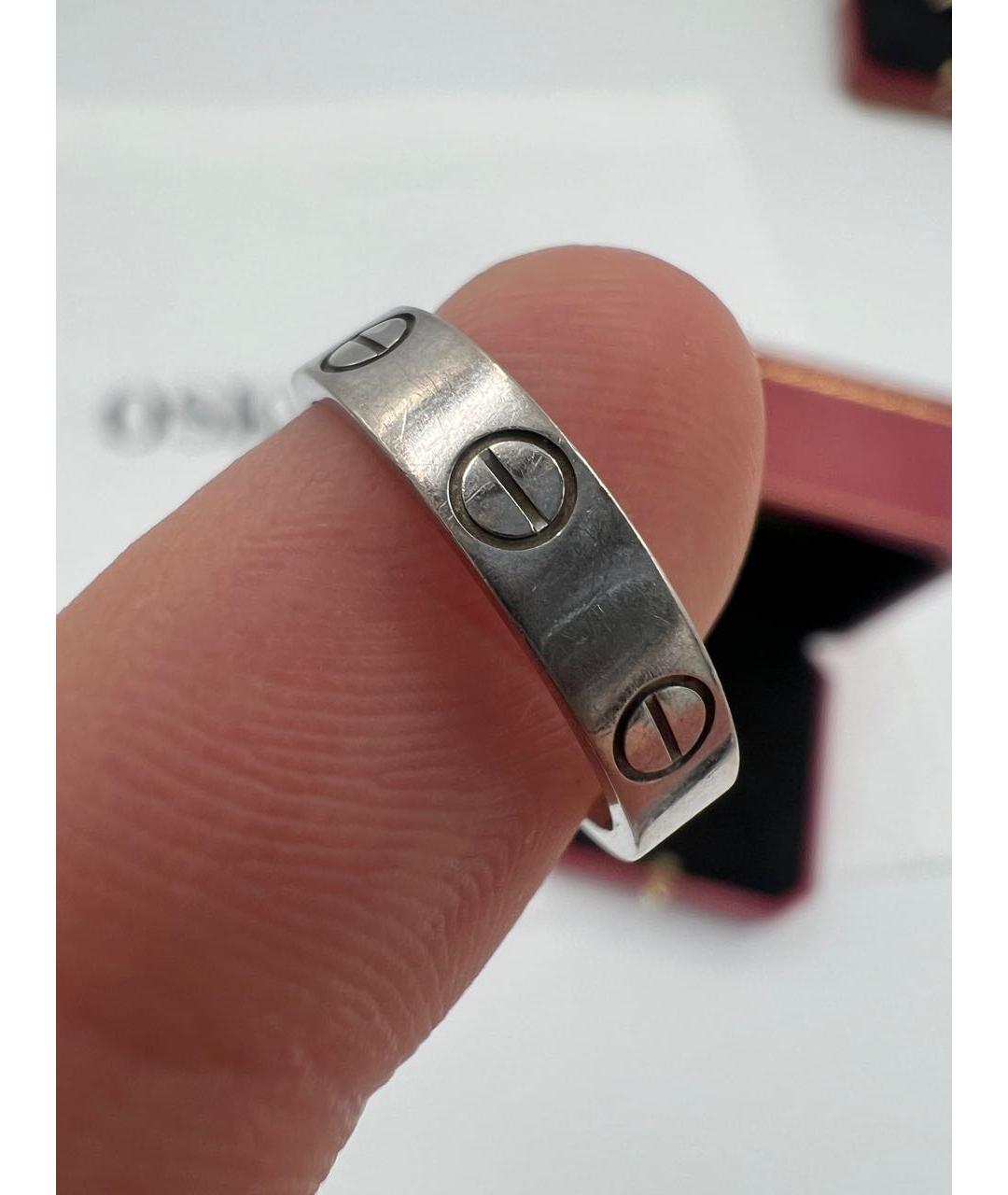 CARTIER Серебряное кольцо из белого золота, фото 5
