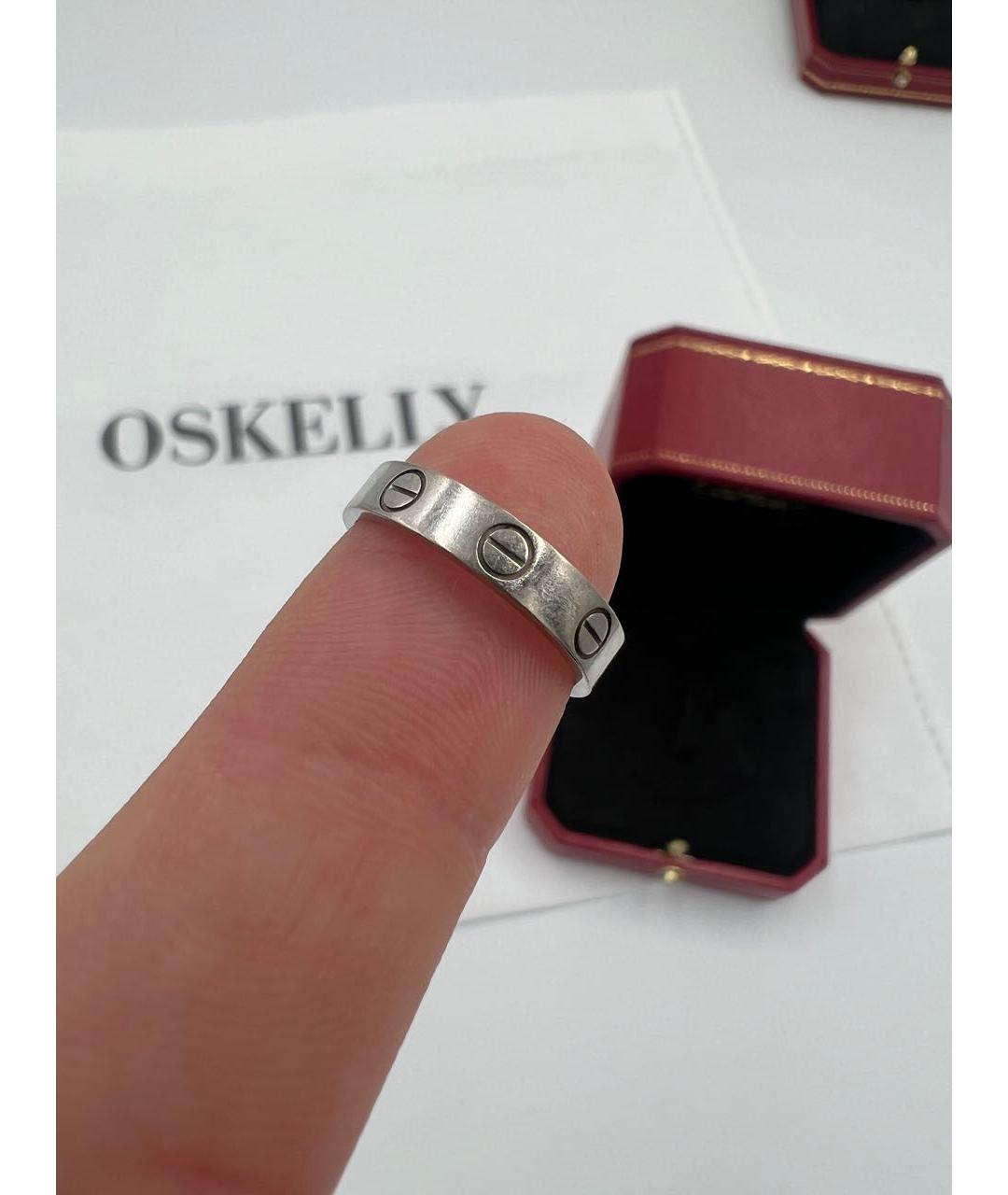 CARTIER Серебряное кольцо из белого золота, фото 4