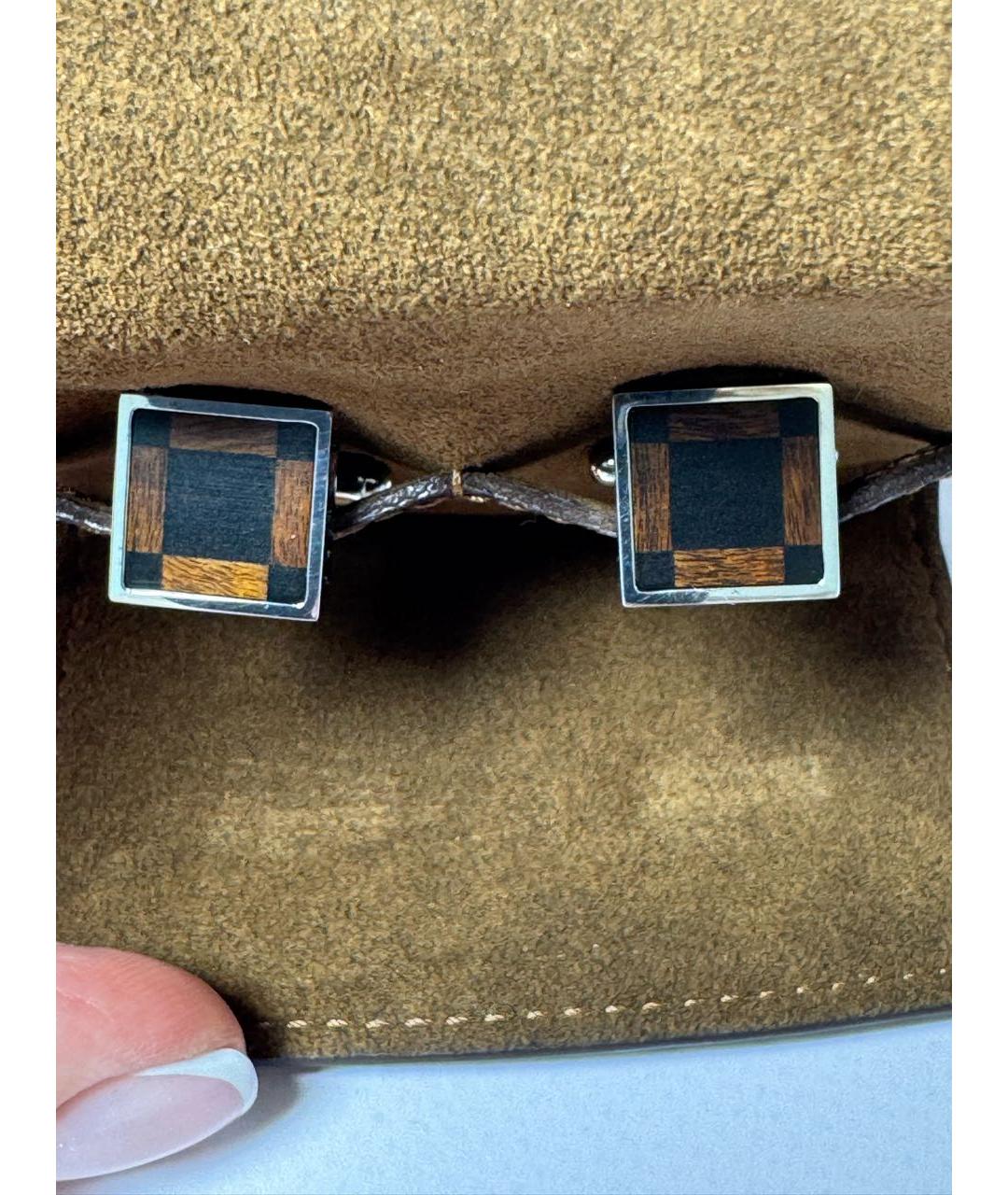 LOUIS VUITTON Серебряные серебряные запонки, фото 9