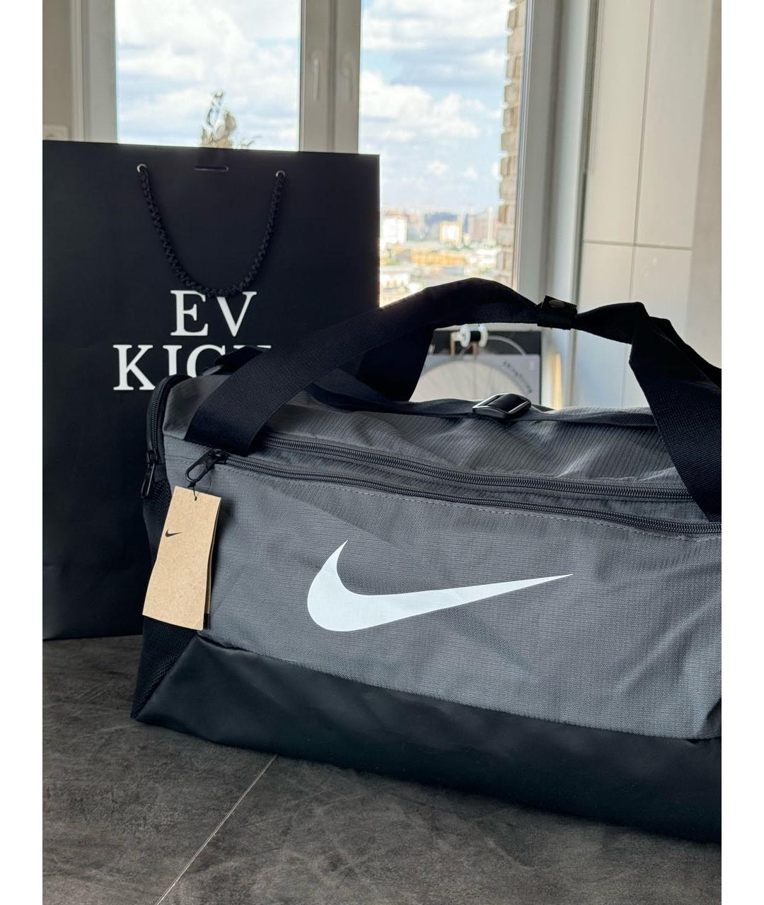 NIKE Серая дорожная/спортивная сумка, фото 3