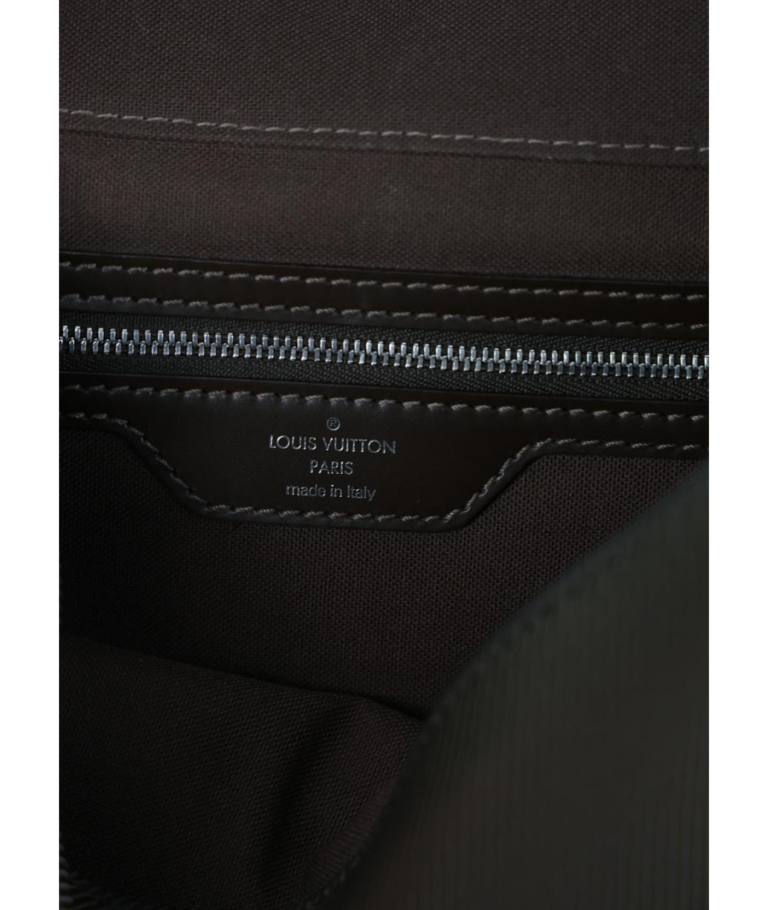 LOUIS VUITTON Коричневая тканевая сумка на плечо, фото 4