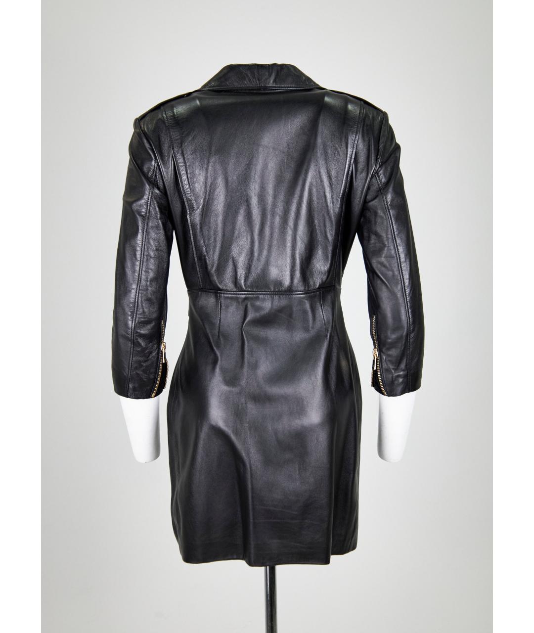 ALEXANDRE VAUTHIER Черное кожаное платье, фото 2