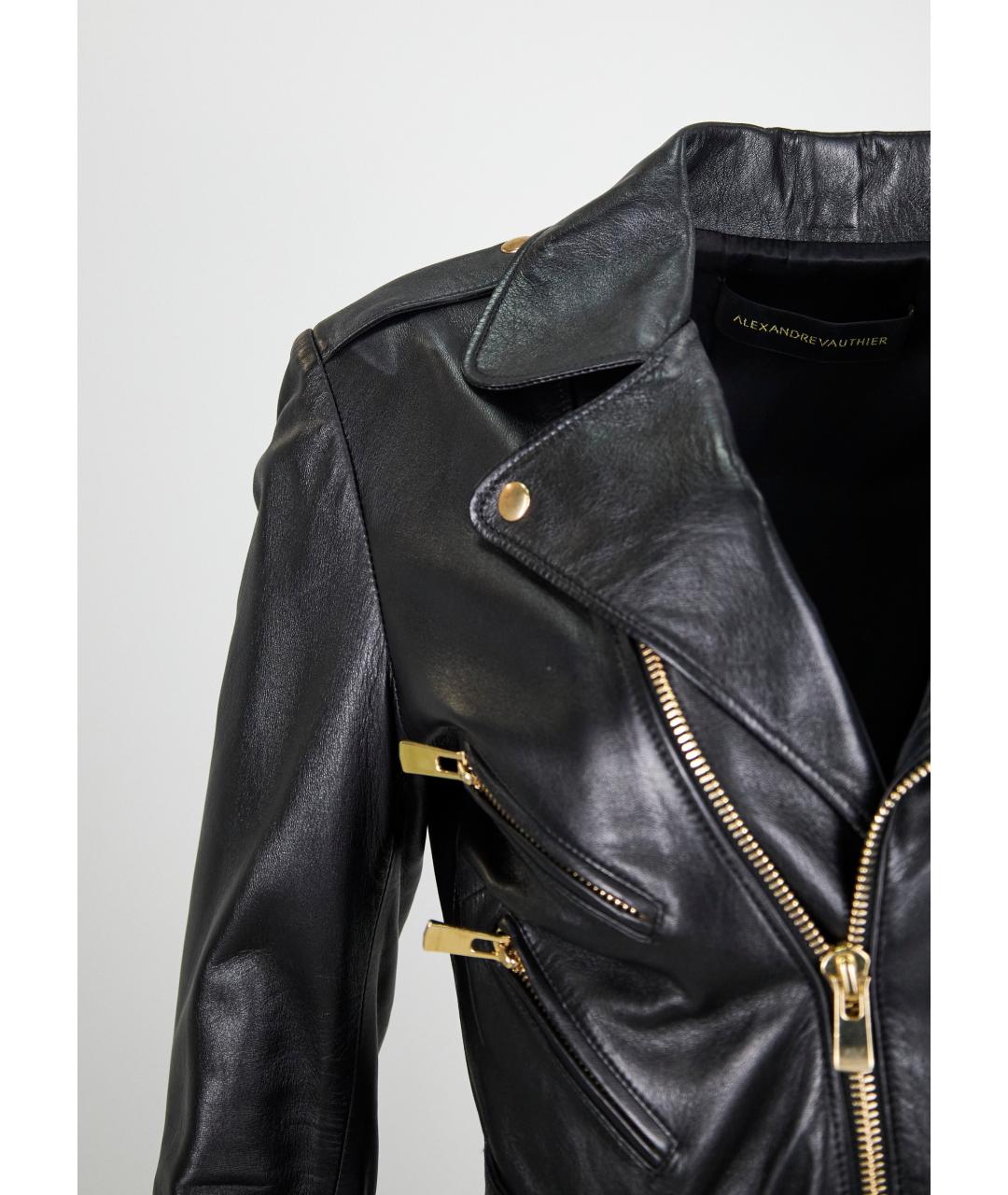 ALEXANDRE VAUTHIER Черное кожаное платье, фото 5