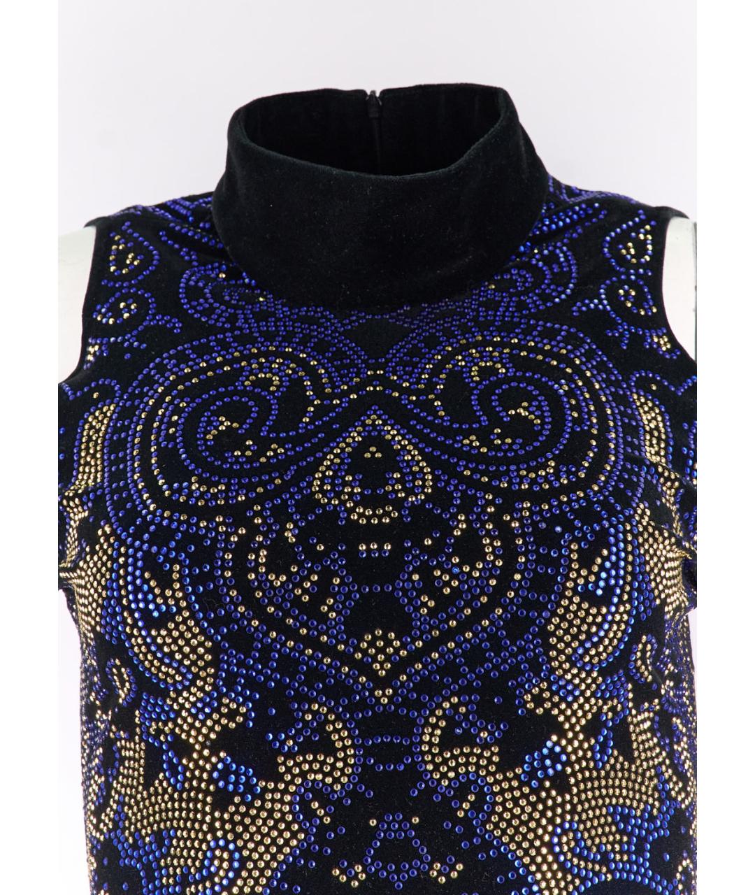BALMAIN Черное хлопковое коктейльное платье, фото 4