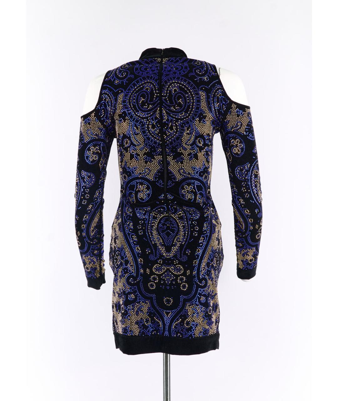 BALMAIN Черное хлопковое коктейльное платье, фото 2