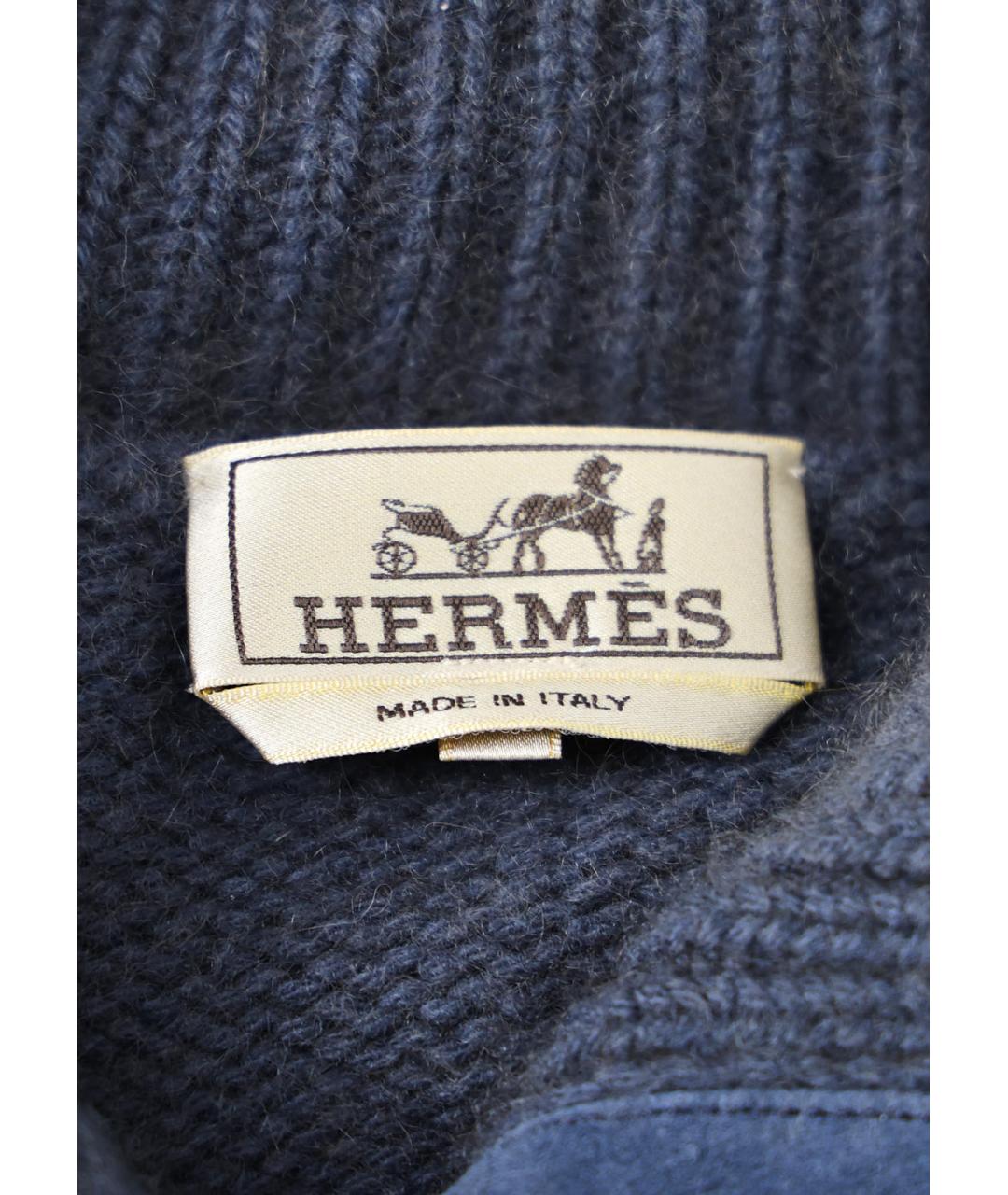 HERMES Серый кашемировый джемпер / свитер, фото 3