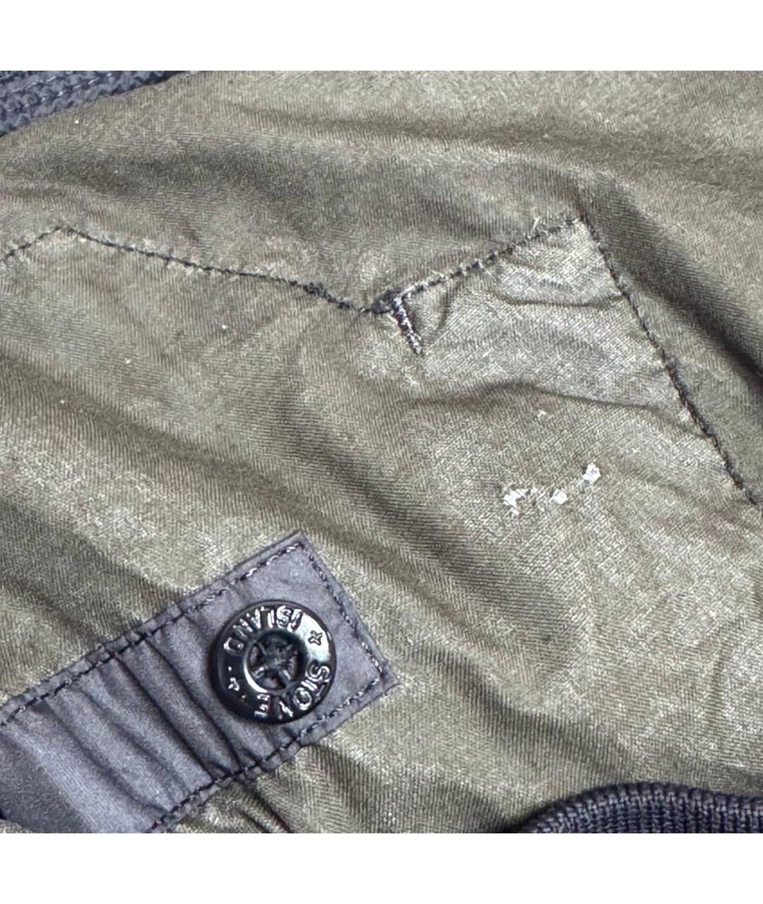 STONE ISLAND Хаки замшевая куртка, фото 8