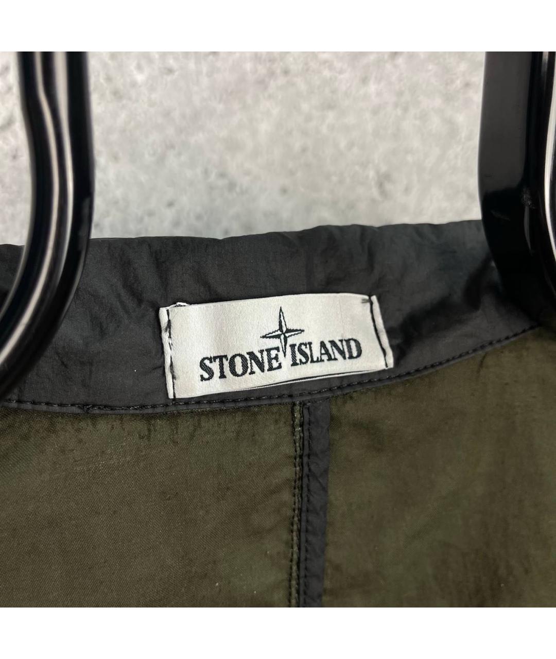 STONE ISLAND Хаки замшевая куртка, фото 6