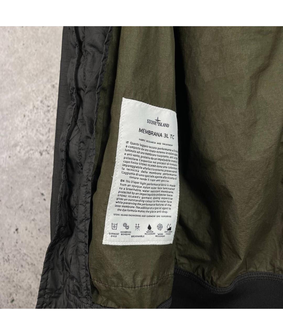 STONE ISLAND Хаки замшевая куртка, фото 3