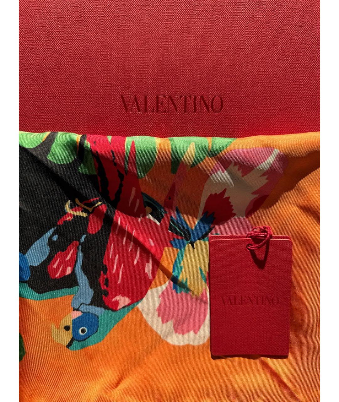 VALENTINO Мульти шелковый платок, фото 4