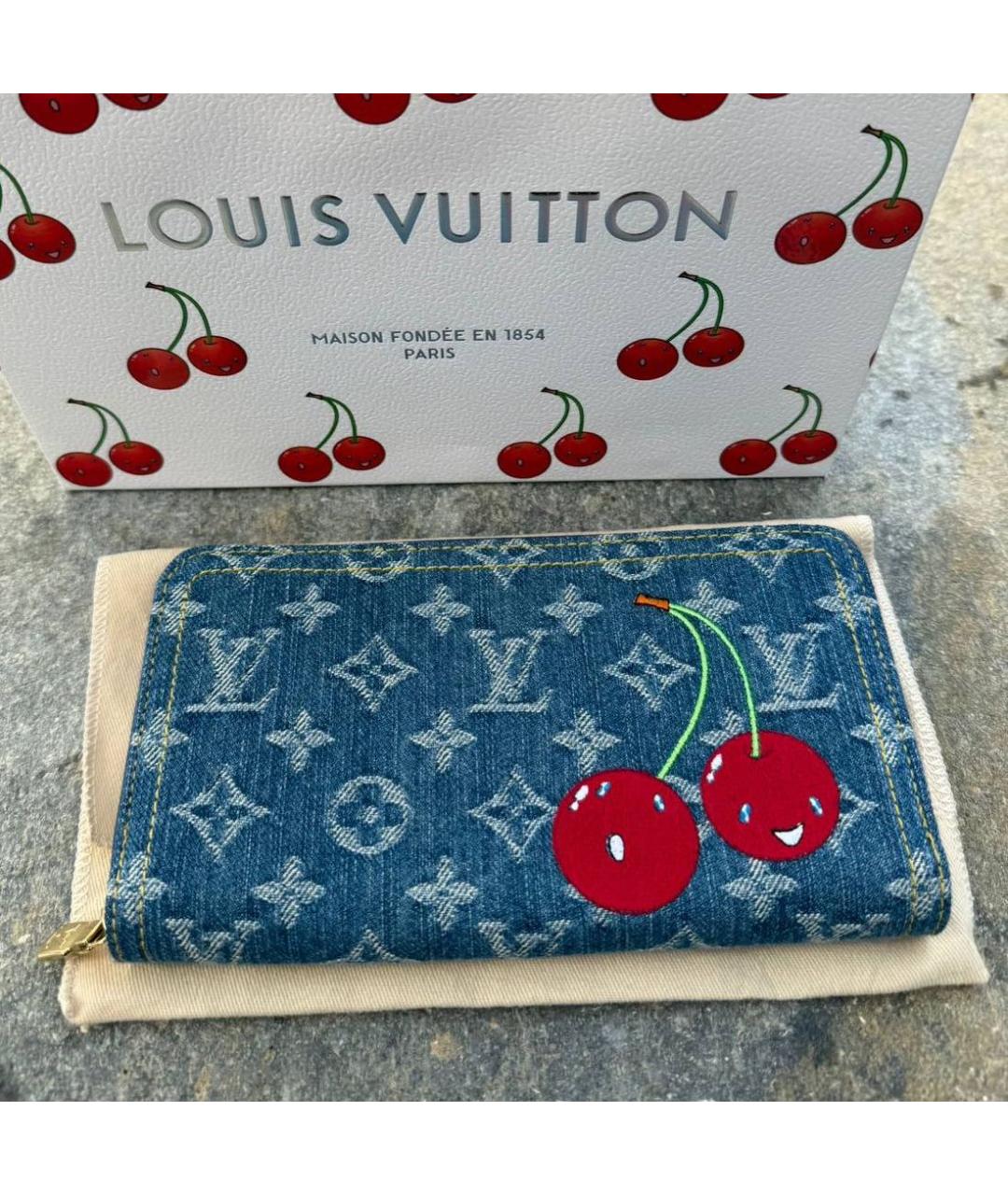 LOUIS VUITTON Голубой кошелек, фото 3