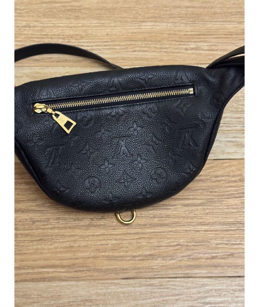 LOUIS VUITTON Темно-синяя кожаная поясная сумка, фото 2