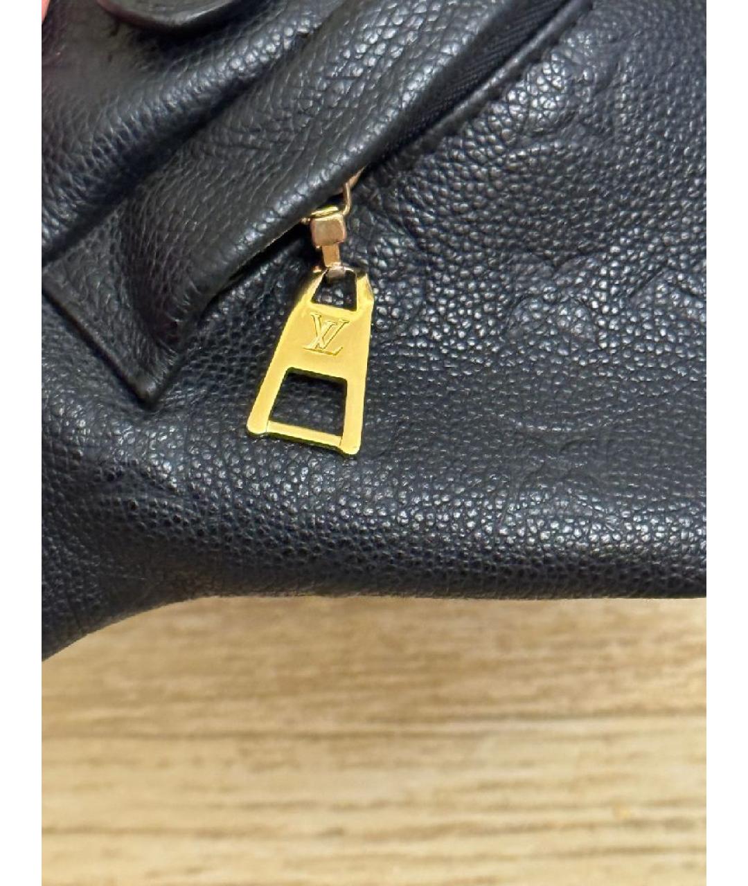 LOUIS VUITTON Темно-синяя кожаная поясная сумка, фото 3