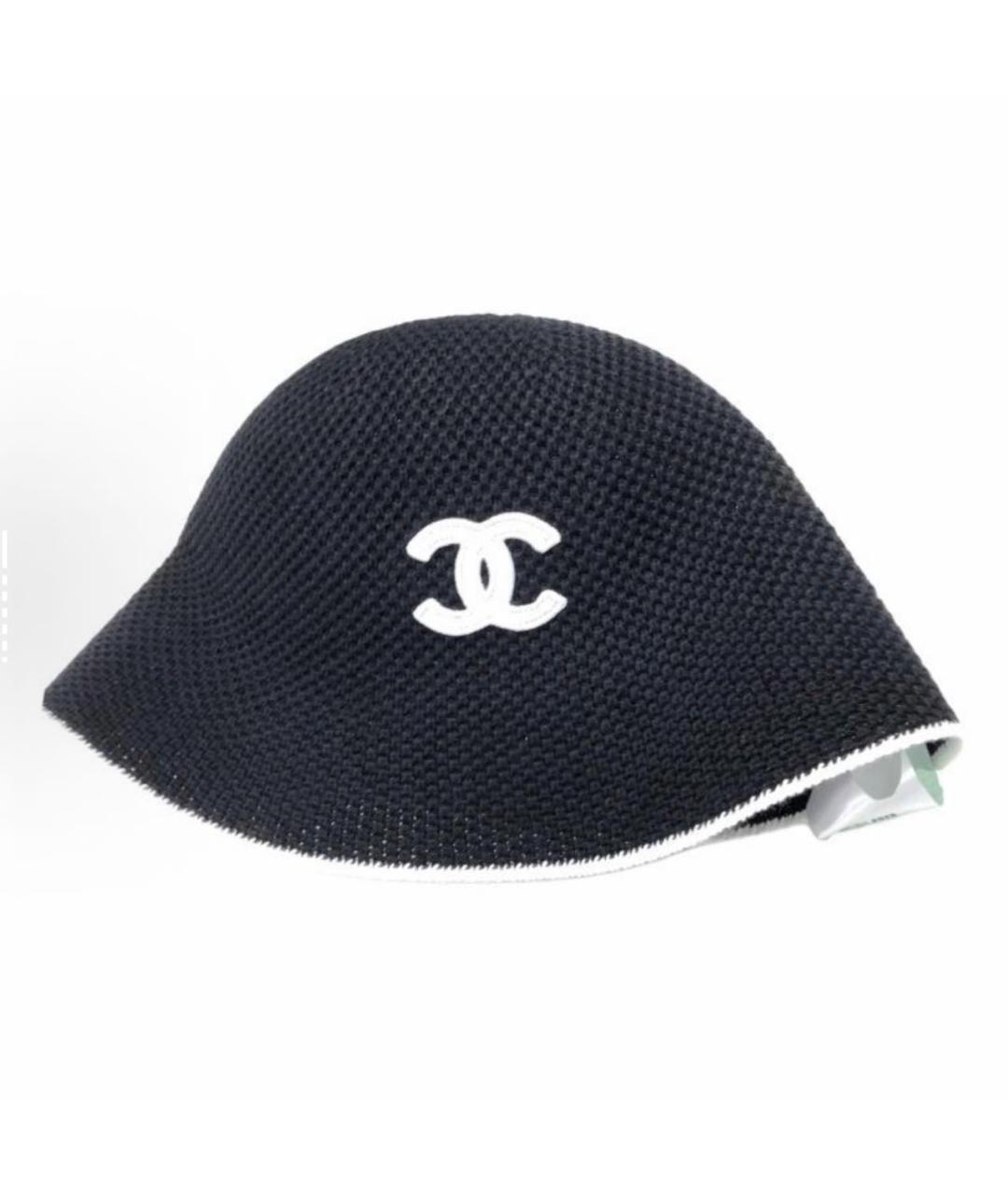 CHANEL Черная хлопковая шляпа, фото 2