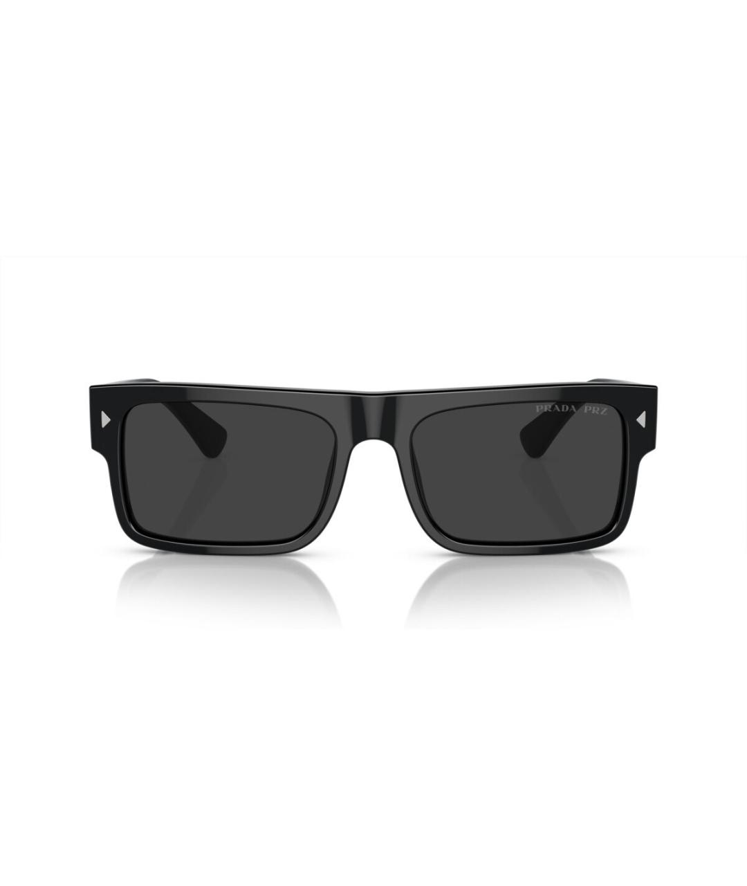 PRADA Черные пластиковые солнцезащитные очки, фото 1