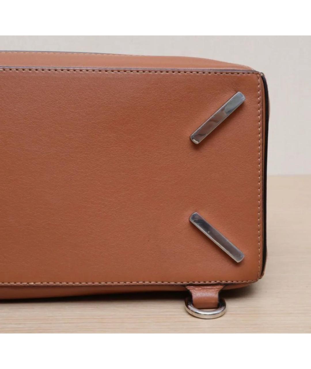 LOEWE Коричневая кожаная сумка через плечо, фото 7