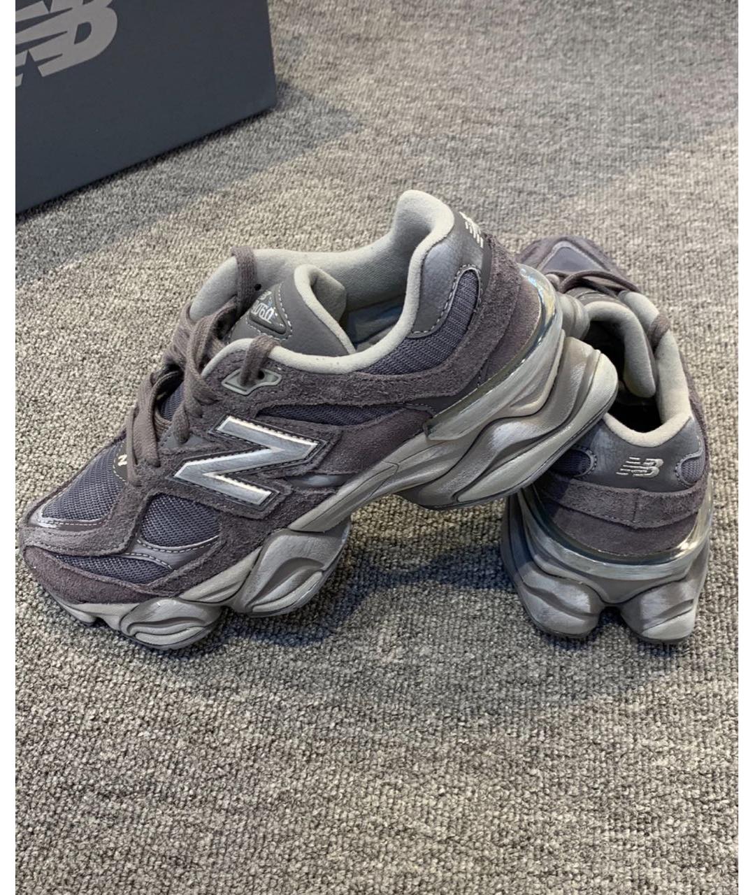NEW BALANCE Серые замшевые низкие кроссовки / кеды, фото 5