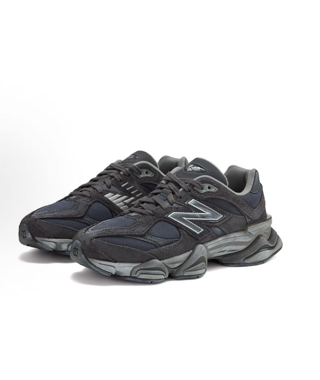 NEW BALANCE Серые замшевые низкие кроссовки / кеды, фото 2