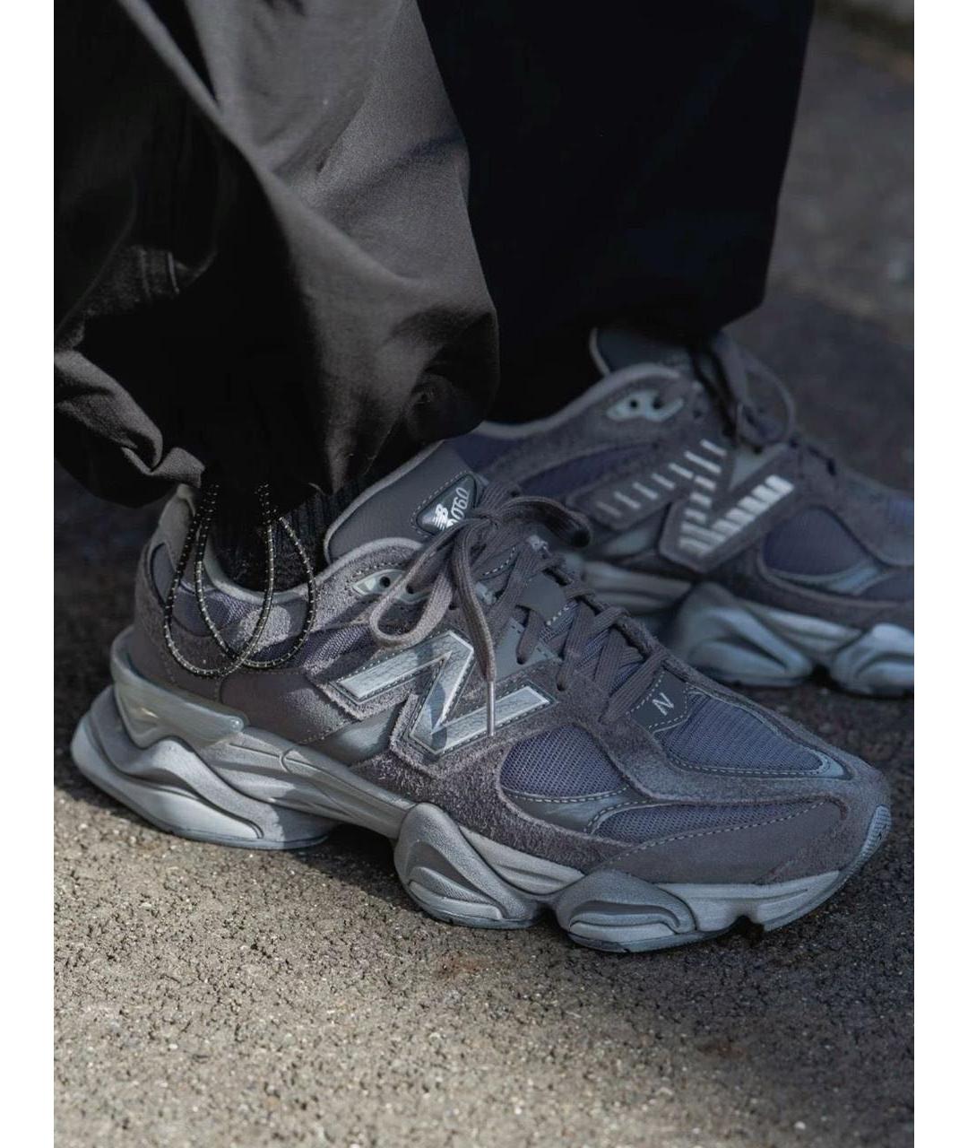 NEW BALANCE Серые замшевые низкие кроссовки / кеды, фото 4