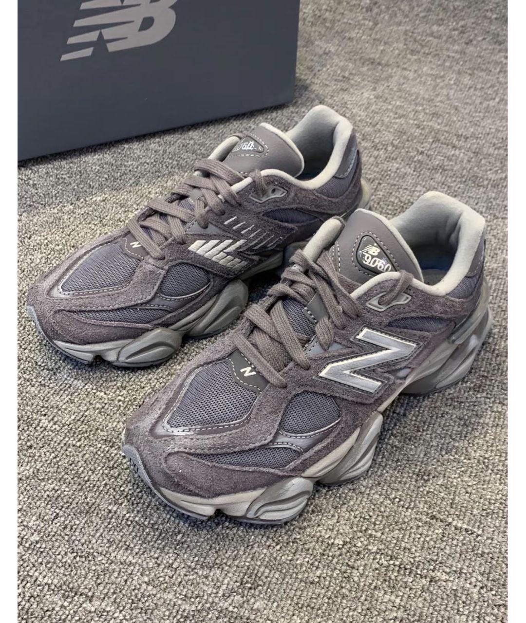NEW BALANCE Серые замшевые низкие кроссовки / кеды, фото 6