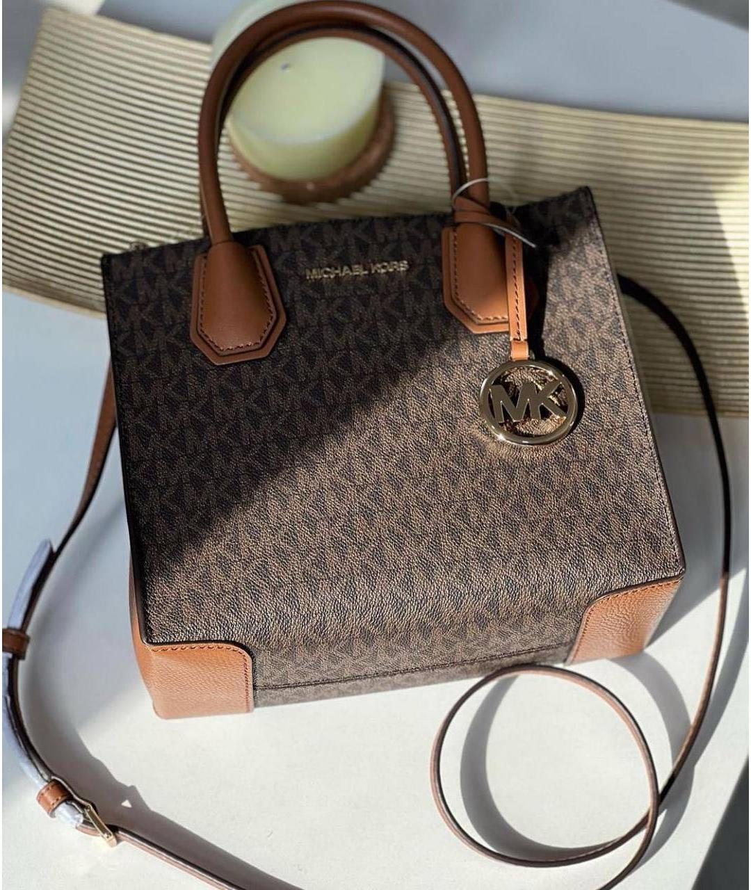 MICHAEL KORS Коричневая сумка с короткими ручками, фото 3