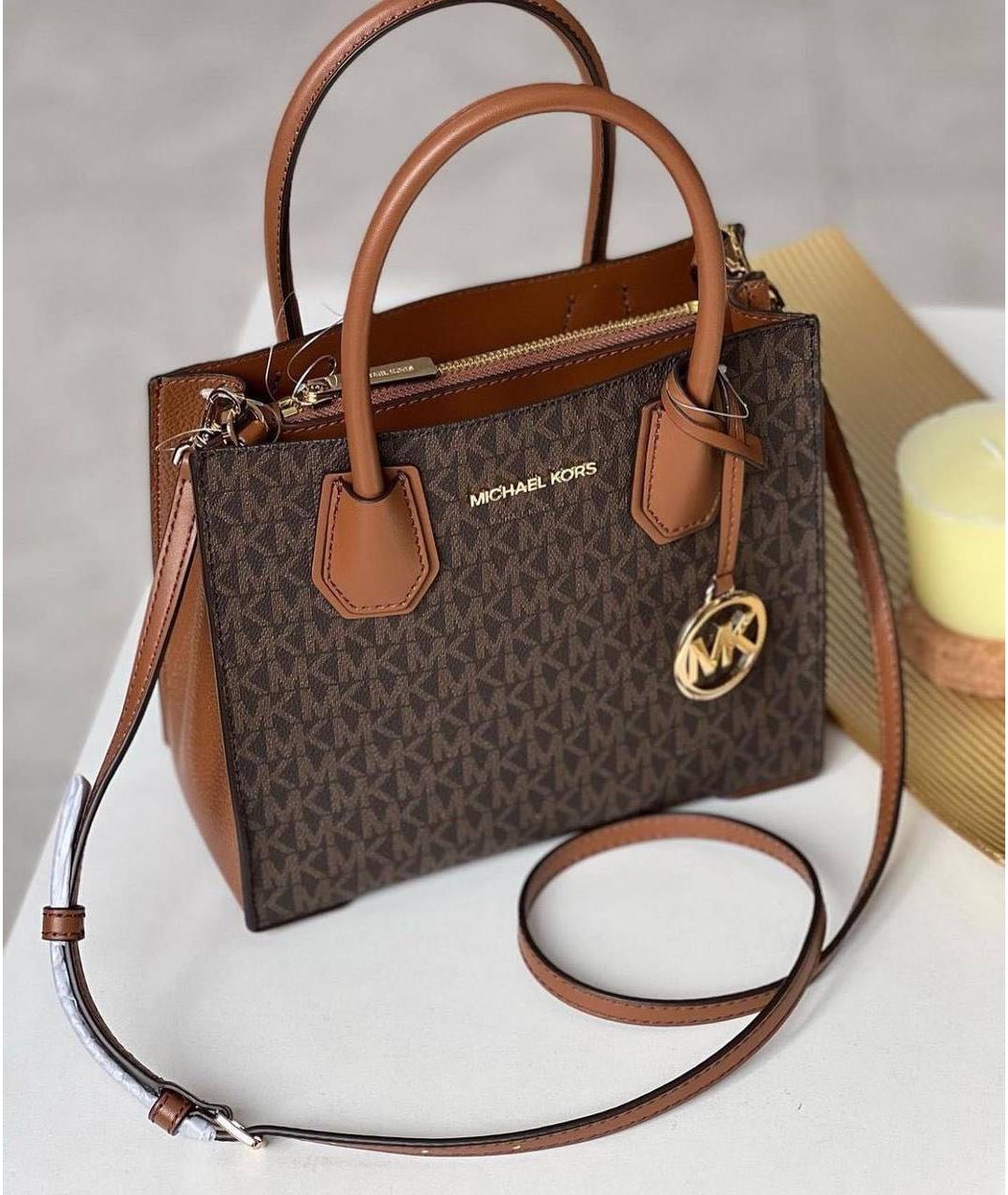 MICHAEL KORS Коричневая сумка с короткими ручками, фото 5