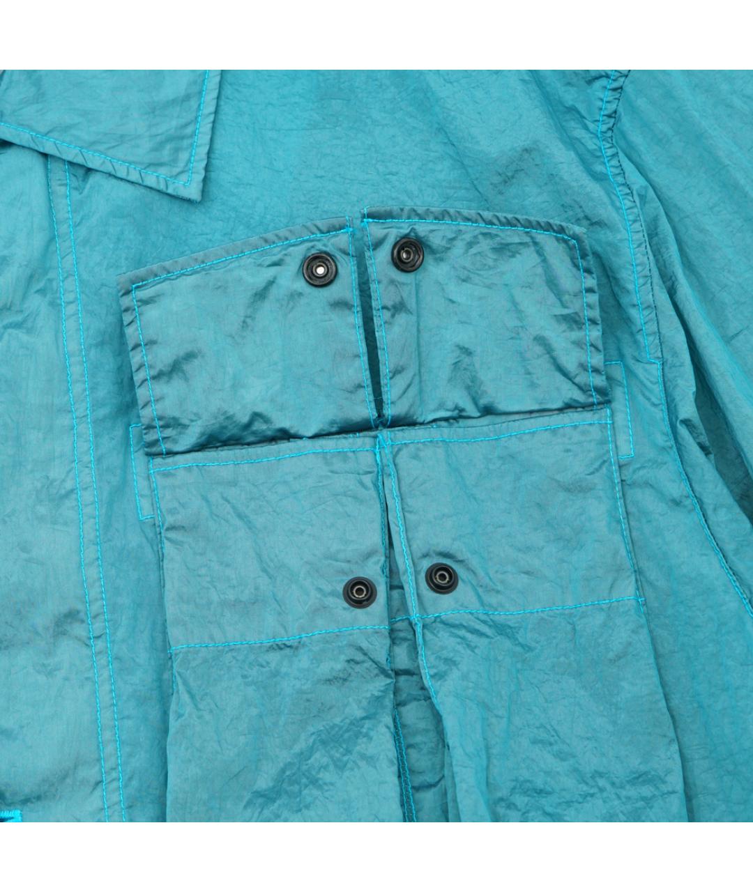 STONE ISLAND Голубая полиамидовая куртка, фото 4