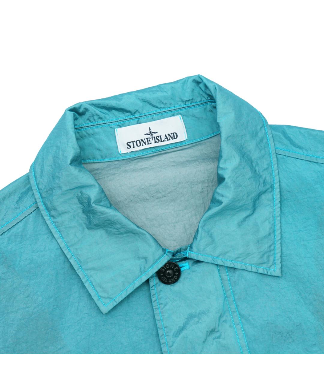 STONE ISLAND Голубая полиамидовая куртка, фото 2