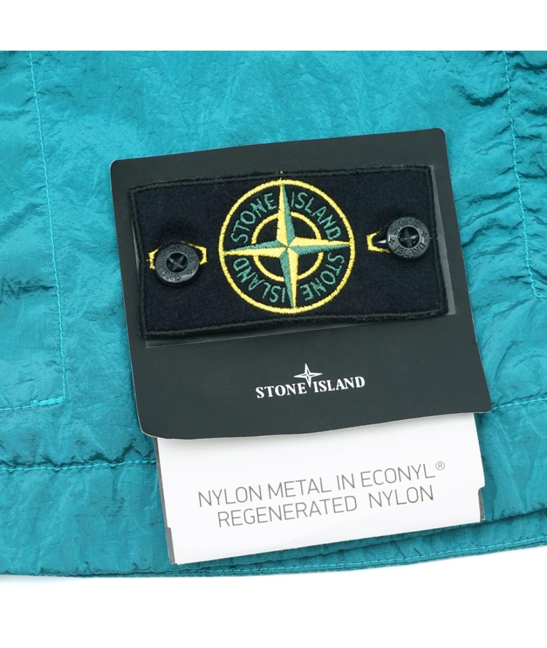 STONE ISLAND Голубая полиамидовая куртка, фото 9