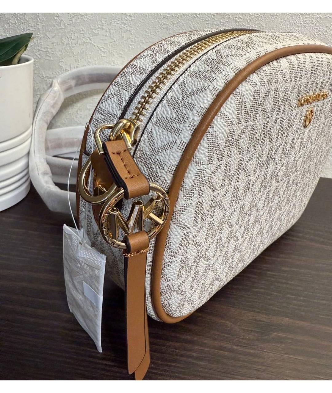 MICHAEL KORS Бежевая сумка через плечо, фото 7