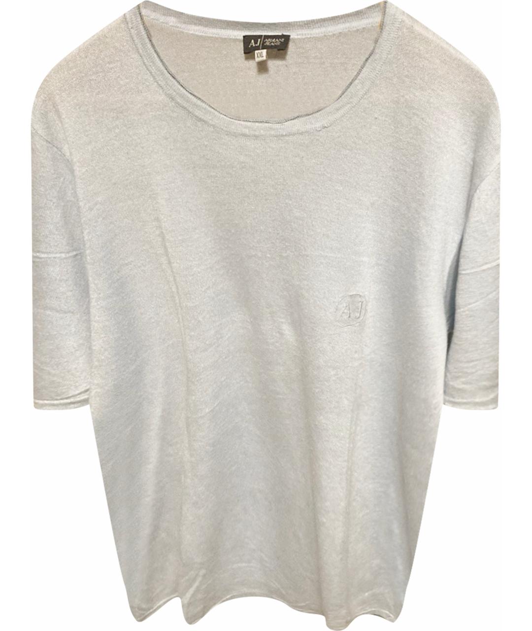 ARMANI JEANS Голубая футболка, фото 1