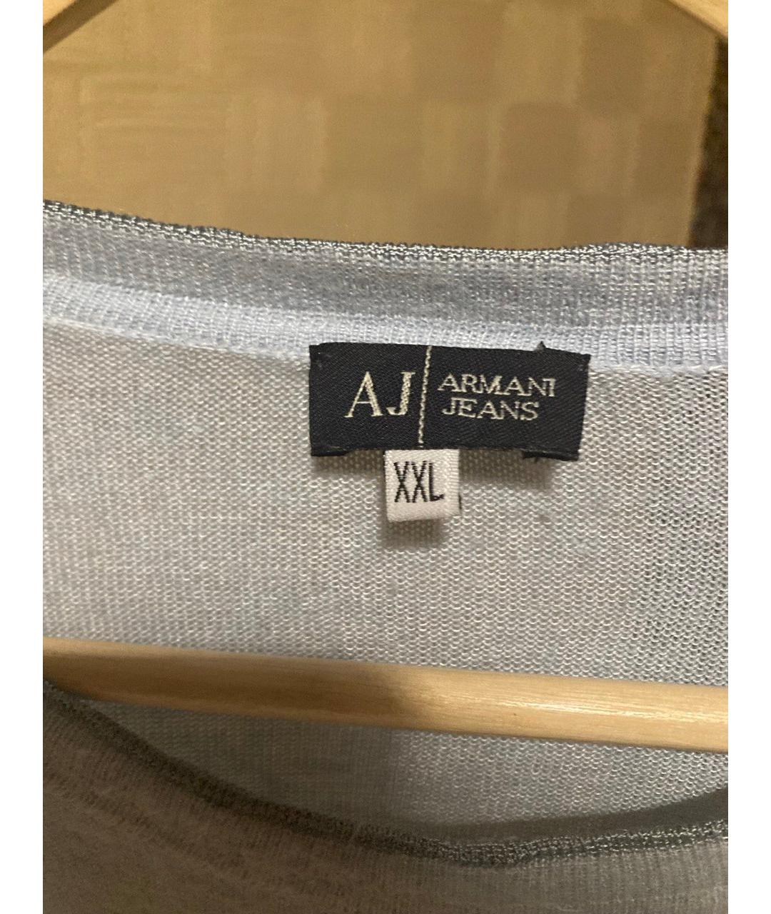 ARMANI JEANS Голубая футболка, фото 3