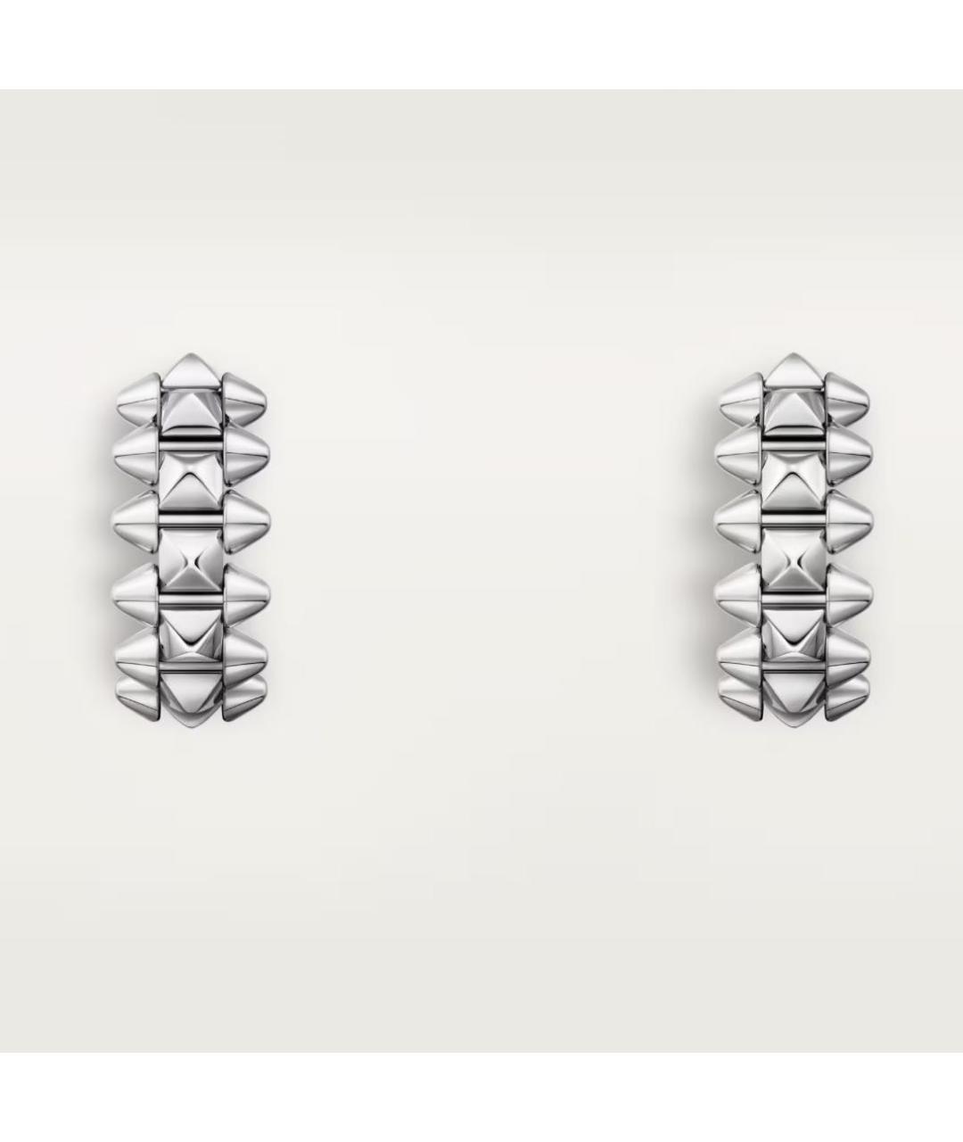 CARTIER Серебряные серьги из белого золота, фото 2