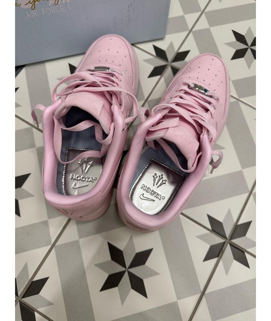 NIKE Розовые кожаные кеды, фото 3