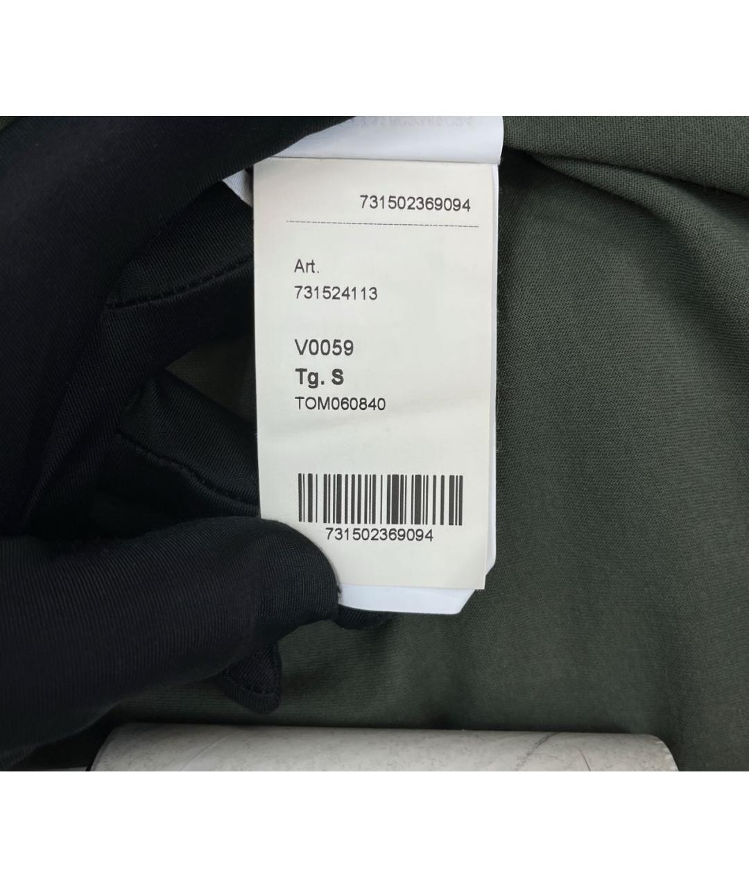 STONE ISLAND Хаки хлопковая футболка, фото 4