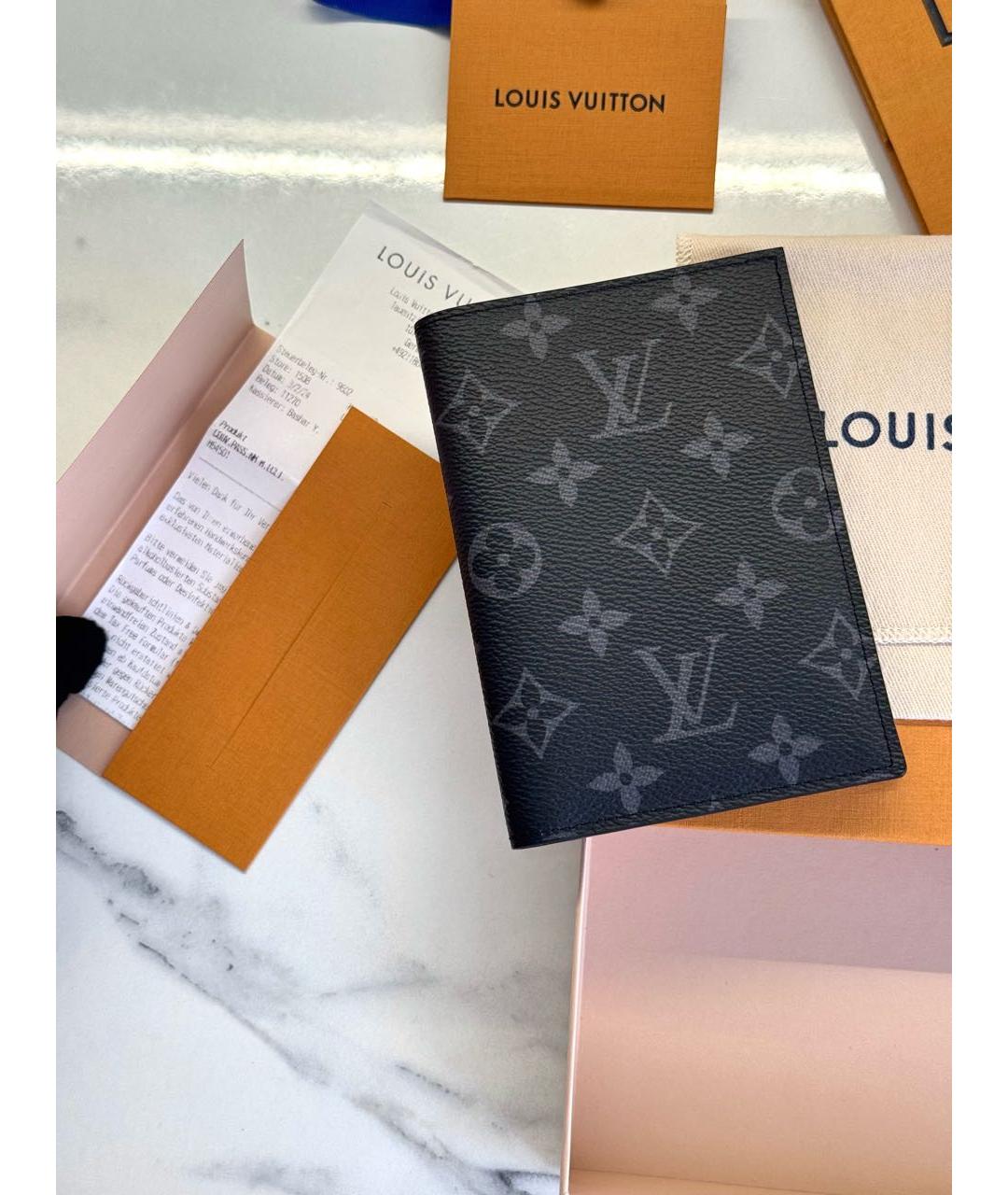 LOUIS VUITTON Черный кардхолдер, фото 2