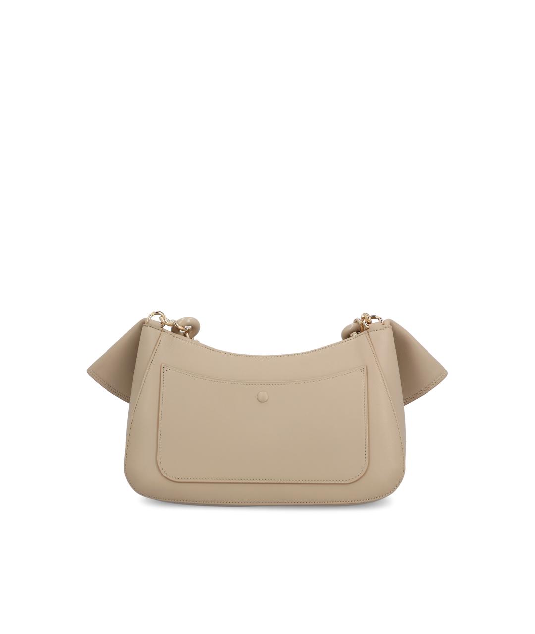 LOEWE Бежевая кожаная сумка через плечо, фото 4