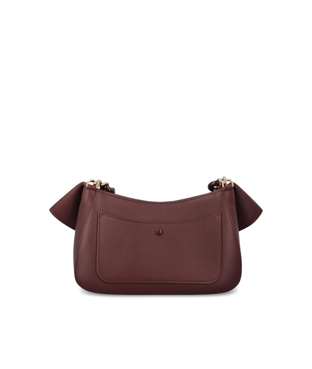 LOEWE Бордовая кожаная сумка через плечо, фото 4