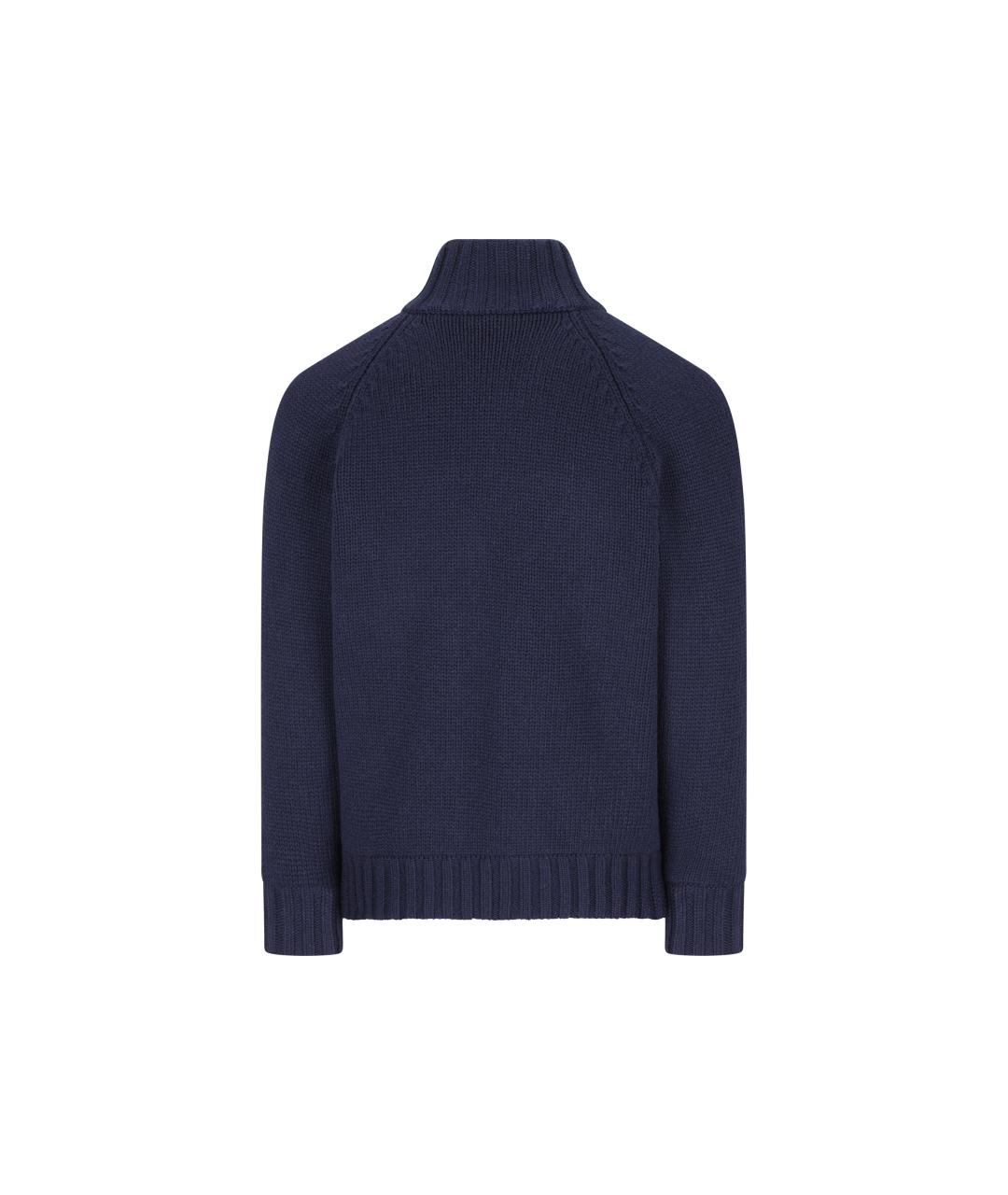 BRUNELLO CUCINELLI Темно-синяя кашемировая куртка, фото 3