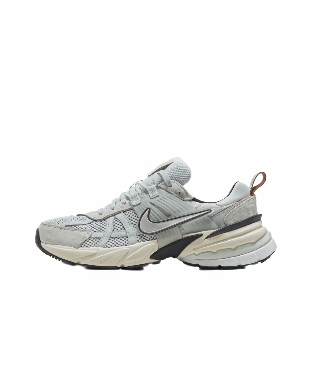 NIKE Серые синтетические низкие кроссовки / кеды, фото 7