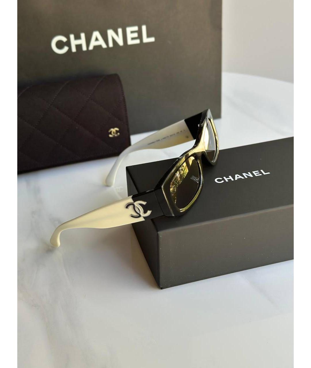 CHANEL Черные солнцезащитные очки, фото 4