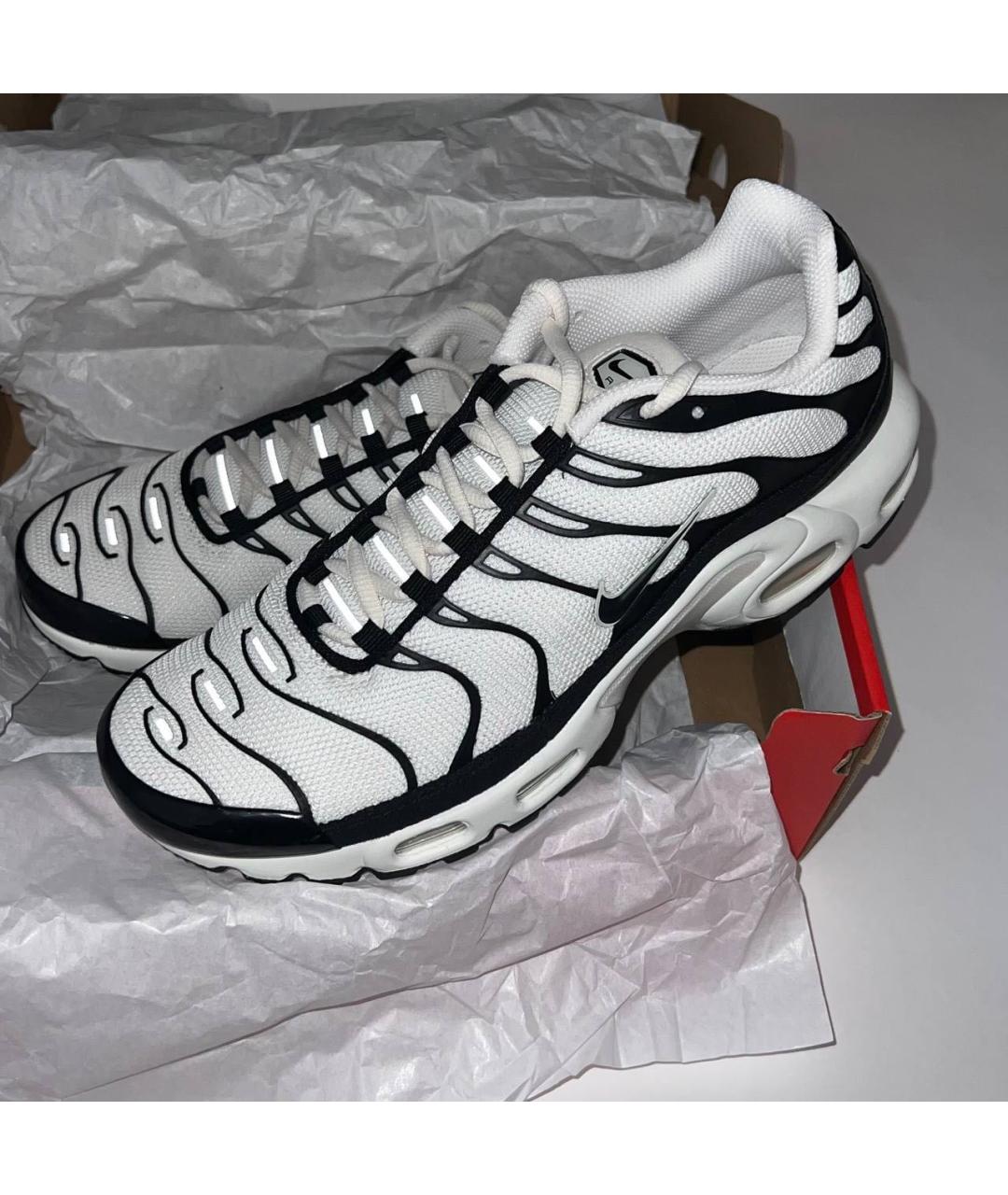 NIKE Белые синтетические низкие кроссовки / кеды, фото 3