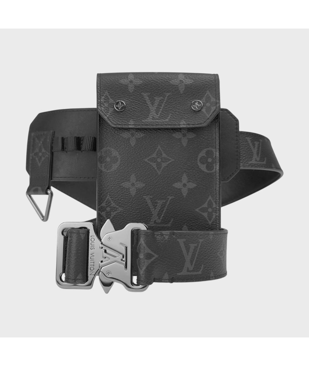 LOUIS VUITTON Черная поясная сумка, фото 9