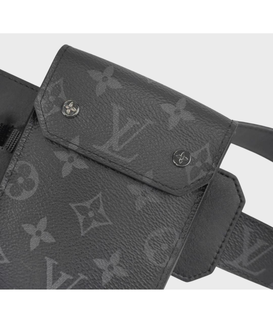 LOUIS VUITTON Черная поясная сумка, фото 6