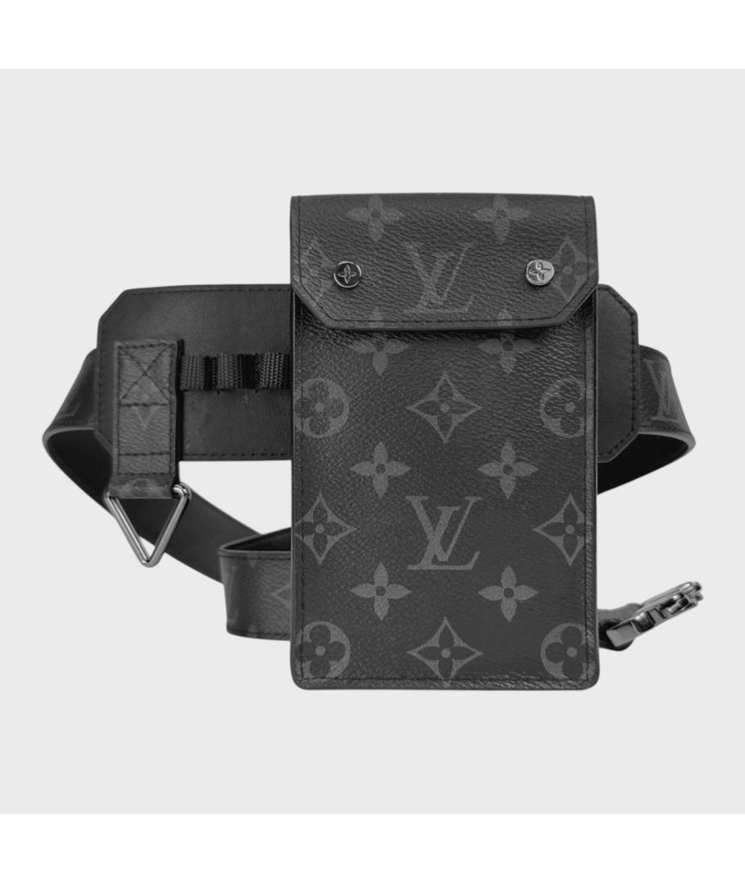 LOUIS VUITTON Черная поясная сумка, фото 3